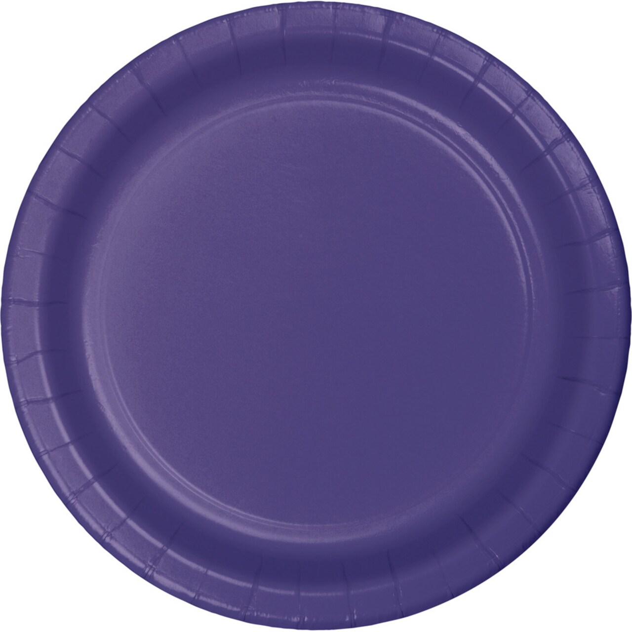 Party Central Disposable Round Dinner Party Paper Plates - 9" - Purple - Club Pack of 96